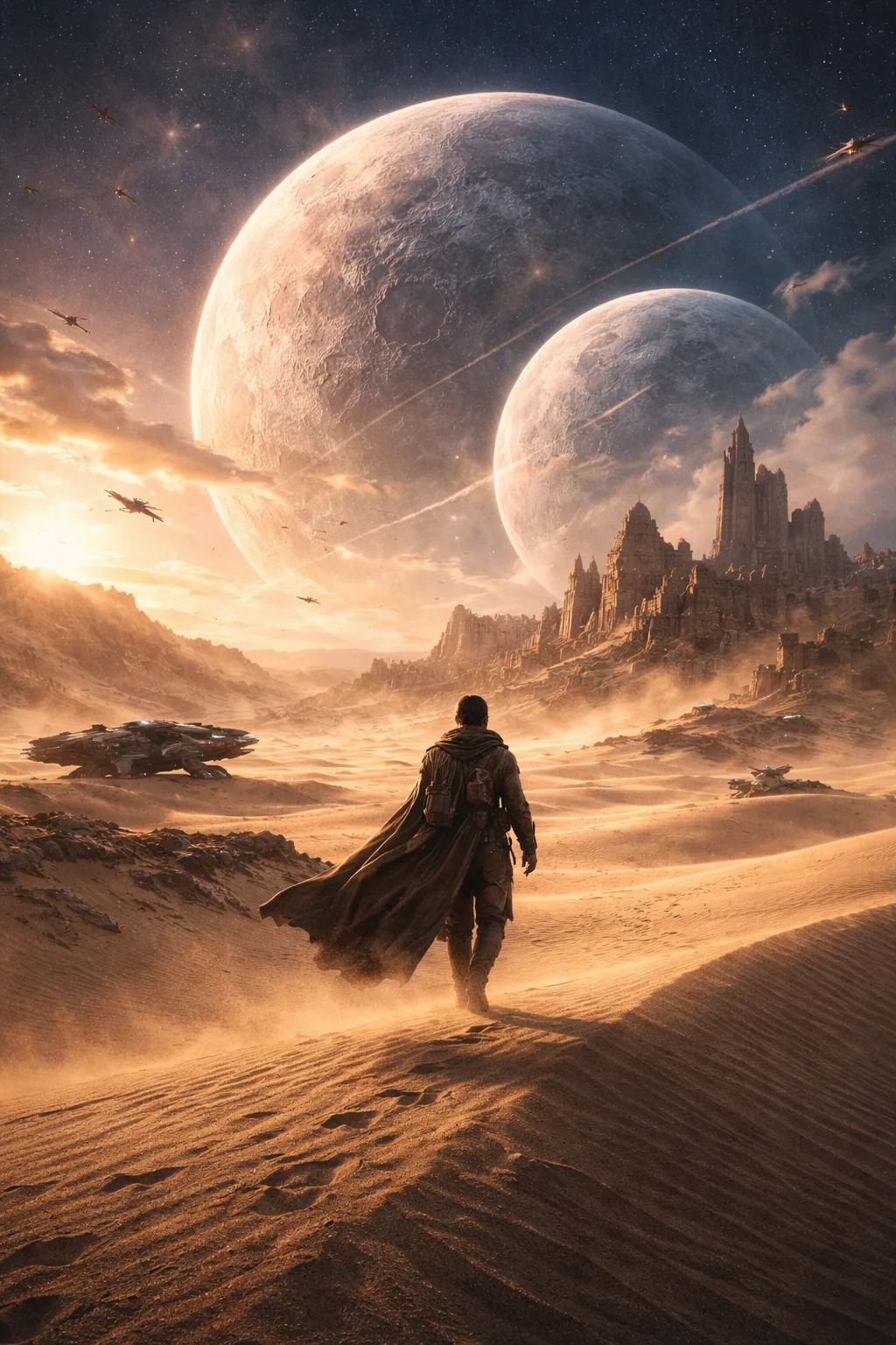 Space opera desert scene